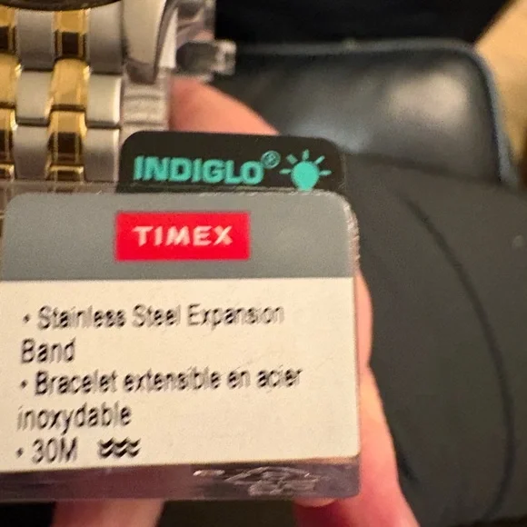 Timex Charles Street Black and Gold Indiglo Watch - Picture 4 of 9